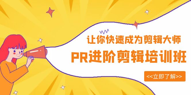 PR进阶剪辑培训班,让你快速成为剪辑大师 12节视频课程+素材