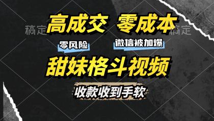 高成交零成本,售卖甜妹格斗视频,谁发谁火,加爆微信,收款收到手软-颜夕资源网-第19张图片 高成交零成本,售卖甜妹格斗视频,谁发谁火,加爆微信,收款收到手软-颜夕资源网-第19张图片