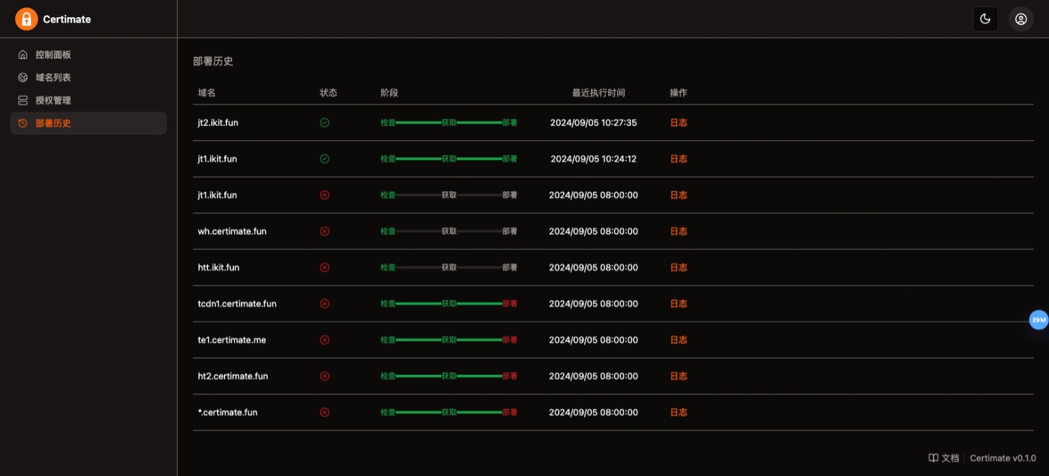 SSL证书管理系统工具网站源码,自动申请、部署SSL证书,并在证书即将过期时自动续期-颜夕资源网-第21张图片 SSL证书管理系统工具网站源码,自动申请、部署SSL证书,并在证书即将过期时自动续期-颜夕资源网-第21张图片