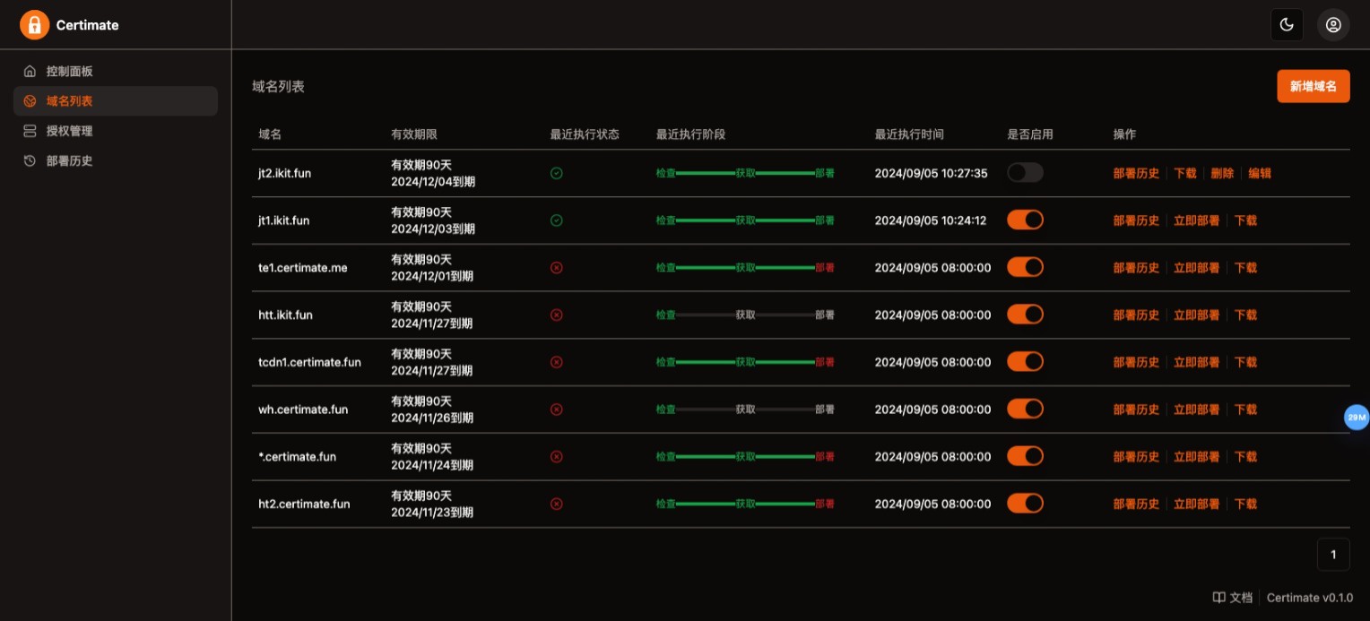 SSL证书管理系统工具网站源码,自动申请、部署SSL证书,并在证书即将过期时自动续期-颜夕资源网-第19张图片 SSL证书管理系统工具网站源码,自动申请、部署SSL证书,并在证书即将过期时自动续期-颜夕资源网-第19张图片