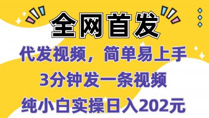 代发视频,简单易上手 3分钟发一条视频 纯小白实操日入202元-颜夕资源网-第19张图片 代发视频,简单易上手 3分钟发一条视频 纯小白实操日入202元-颜夕资源网-第19张图片