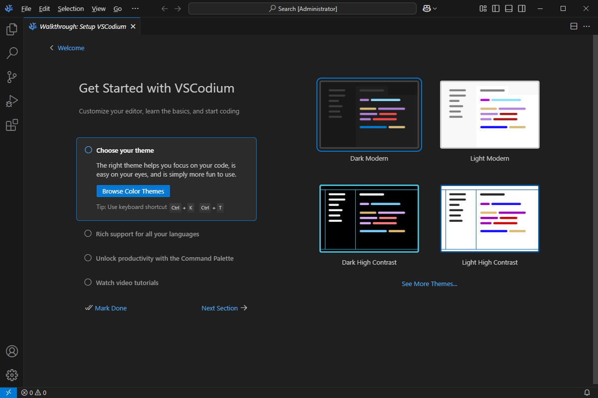 VSCodium 开源代码编辑器 v1.97.0.25037 中文绿色版-颜夕资源网-第19张图片 VSCodium 开源代码编辑器 v1.97.0.25037 中文绿色版-颜夕资源网-第19张图片