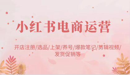 小红书电商经营:开实体店申请注册/选款/发布/起号/爆品手记/视频编辑/安排发货促销等-颜夕资源网-第19张图片 小红书电商经营:开实体店申请注册/选款/发布/起号/爆品手记/视频编辑/安排发货促销等-颜夕资源网-第19张图片