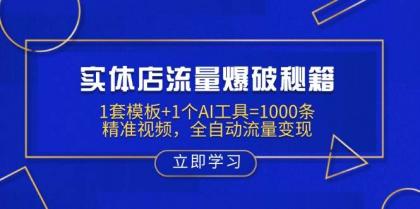 实体店流量爆破秘籍:1套模板+1个AI工具=1000条精准视频,全自动流量变现-颜夕资源网-第19张图片 实体店流量爆破秘籍:1套模板+1个AI工具=1000条精准视频,全自动流量变现-颜夕资源网-第19张图片