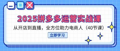 2025拼多多运营实战课,从开店到直播,全方位助力电商人(40节课)-颜夕资源网-第19张图片 2025拼多多运营实战课,从开店到直播,全方位助力电商人(40节课)-颜夕资源网-第19张图片