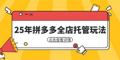 25年拼多多全店托管玩法,矩阵动销裂变玩法如何低风险盈利 新手运营秘籍-颜夕资源网-第19张图片 25年拼多多全店托管玩法,矩阵动销裂变玩法如何低风险盈利 新手运营秘籍-颜夕资源网-第19张图片