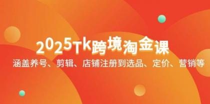 2025Tk跨境淘金课：涵盖养号、剪辑、店铺注册到选品、定价、营销等-颜夕资源网-第19张图片