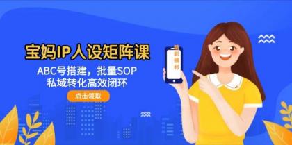 宝妈IP人设矩阵课:ABC号搭建,批量SOP,私域转化高效闭环-颜夕资源网-第19张图片 宝妈IP人设矩阵课:ABC号搭建,批量SOP,私域转化高效闭环-颜夕资源网-第19张图片