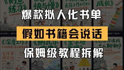 最新爆款拟人化书单玩法 假如书籍会说话 保姆级教程-颜夕资源网-第19张图片 最新爆款拟人化书单玩法 假如书籍会说话 保姆级教程-颜夕资源网-第19张图片