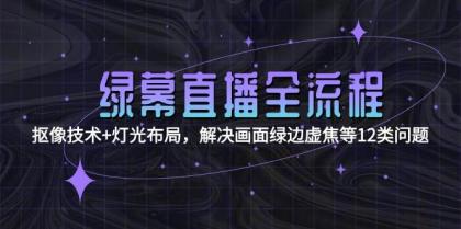 绿幕直播全流程:抠像技术+灯光布局,解决画面绿边虚焦等12类问题-颜夕资源网-第19张图片 绿幕直播全流程:抠像技术+灯光布局,解决画面绿边虚焦等12类问题-颜夕资源网-第19张图片