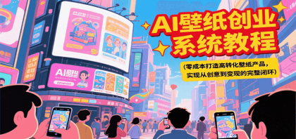 AI壁纸创业系统教程，零成本打造高转化壁纸产品，实现从创意到变现的完整闭环-颜夕资源网-第19张图片