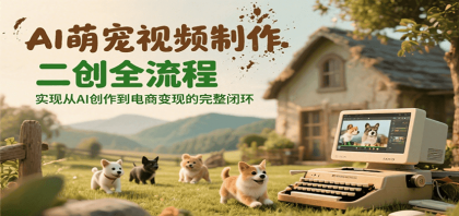 AI萌宠视频制作二创全流程,实现从AI创作到电商变现的完整闭环-颜夕资源网-第19张图片 AI萌宠视频制作二创全流程,实现从AI创作到电商变现的完整闭环-颜夕资源网-第19张图片