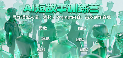 AI短故事训练营：写作搭配人设、素材、Prompt内容，高效创作变现-颜夕资源网-第19张图片