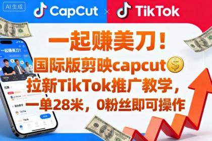 一起賺美刀!国际版剪映capcut拉新TikTok推广教学,一单28米,0粉丝即可操作(附推广入口和教学)-颜夕资源网-第19张图片 一起賺美刀!国际版剪映capcut拉新TikTok推广教学,一单28米,0粉丝即可操作(附推广入口和教学)-颜夕资源网-第19张图片