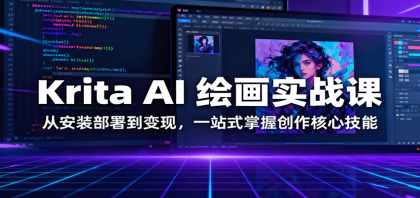 Krita AI 绘画实战课:从安装部署到变现,一站式掌握创作核心技能-颜夕资源网-第19张图片 Krita AI 绘画实战课:从安装部署到变现,一站式掌握创作核心技能-颜夕资源网-第19张图片