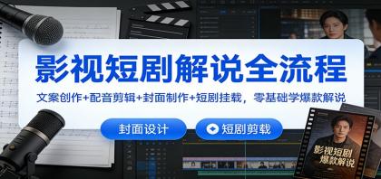 影视短剧解说全流程:文案创作+配音剪辑+封面制作+短剧挂载,零基础学爆款解说-颜夕资源网-第19张图片 影视短剧解说全流程:文案创作+配音剪辑+封面制作+短剧挂载,零基础学爆款解说-颜夕资源网-第19张图片