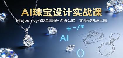AI珠宝设计实战课:Midjourney/SD全流程+咒语公式,零基础快速出图-颜夕资源网-第19张图片 AI珠宝设计实战课:Midjourney/SD全流程+咒语公式,零基础快速出图-颜夕资源网-第19张图片