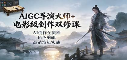 AIGC导演大师+电影级创作双修课:AI创作全流程、角色剪辑、高清渲染实战-颜夕资源网-第19张图片 AIGC导演大师+电影级创作双修课:AI创作全流程、角色剪辑、高清渲染实战-颜夕资源网-第19张图片