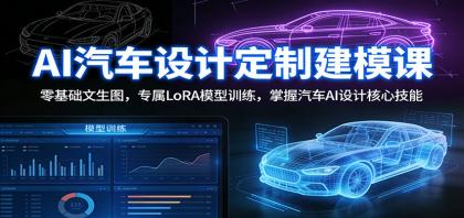 AI汽车设计定制建模课:零基础文生图,专属LoRA模型训练,掌握汽车AI设计核心技能-颜夕资源网-第19张图片 AI汽车设计定制建模课:零基础文生图,专属LoRA模型训练,掌握汽车AI设计核心技能-颜夕资源网-第19张图片