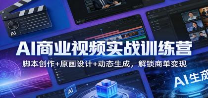 AI商业视频实战训练营：脚本创作+原画设计+动态生成，解锁商单变现-颜夕资源网-第19张图片