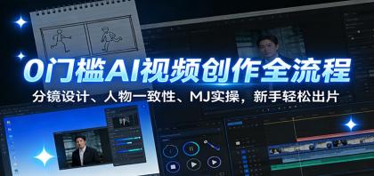 0门槛AI视频创作全流程:分镜设计、人物一致性、MJ实操,新手轻松出片-颜夕资源网-第19张图片 0门槛AI视频创作全流程:分镜设计、人物一致性、MJ实操,新手轻松出片-颜夕资源网-第19张图片