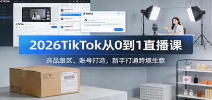 2026TikTok从0到1直播课:选品跟区、账号打造,新手打通跨境生意-颜夕资源网-第19张图片 2026TikTok从0到1直播课:选品跟区、账号打造,新手打通跨境生意-颜夕资源网-第19张图片
