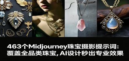 463个Midjourney珠宝摄影提示词:覆盖全品类珠宝,AI设计秒出专业效果-颜夕资源网-第19张图片 463个Midjourney珠宝摄影提示词:覆盖全品类珠宝,AI设计秒出专业效果-颜夕资源网-第19张图片
