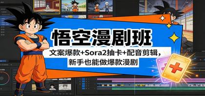 悟空漫剧班:文案爆款+Sora2抽卡+配音剪辑,新手也能做爆款漫剧-颜夕资源网-第19张图片 悟空漫剧班:文案爆款+Sora2抽卡+配音剪辑,新手也能做爆款漫剧-颜夕资源网-第19张图片