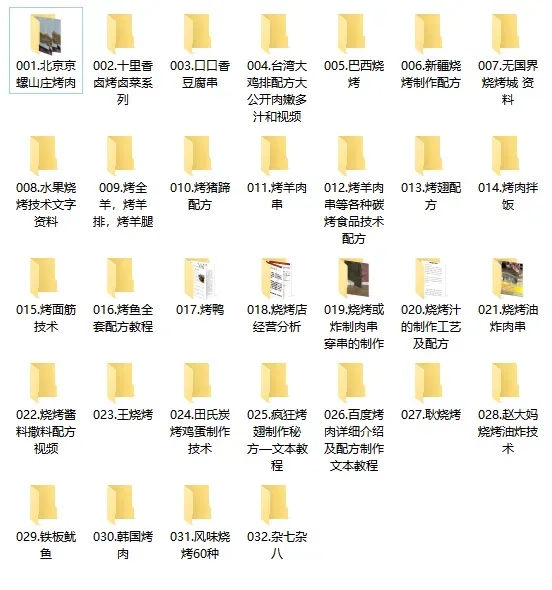 32套各类烧烤炭烤小吃技术合集，打工的牛马们，学门技术备个后路-颜夕资源网-第19张图片