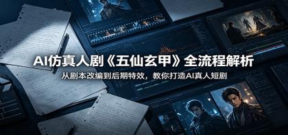 AI仿真人剧《五仙玄甲》全流程解析:从剧本改编到后期特效,教你打造AI真人短剧-颜夕资源网-第19张图片 AI仿真人剧《五仙玄甲》全流程解析:从剧本改编到后期特效,教你打造AI真人短剧-颜夕资源网-第19张图片
