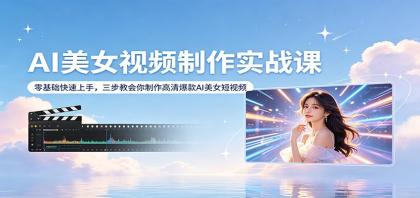 AI美女视频制作实战课:零基础快速上手,三步教会你制作高清爆款AI美女短视频-颜夕资源网-第19张图片 AI美女视频制作实战课:零基础快速上手,三步教会你制作高清爆款AI美女短视频-颜夕资源网-第19张图片