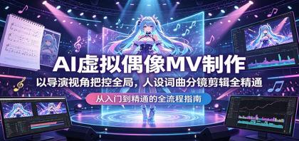 AI虚拟偶像MV制作:以导演视角把控全局,人设词曲分镜剪辑全精通-颜夕资源网-第19张图片 AI虚拟偶像MV制作:以导演视角把控全局,人设词曲分镜剪辑全精通-颜夕资源网-第19张图片