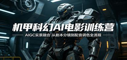 机甲科幻AI电影训练营:AIGC实景融合,从剧本分镜到配音调色全流程-颜夕资源网-第19张图片 机甲科幻AI电影训练营:AIGC实景融合,从剧本分镜到配音调色全流程-颜夕资源网-第19张图片